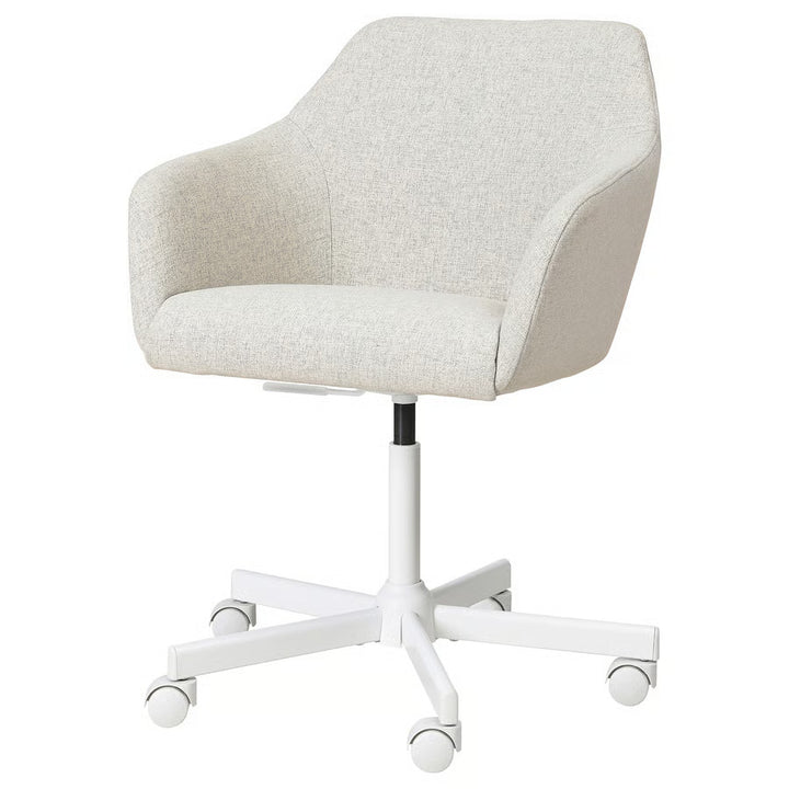 Ikea TOSSBERG / MALSKÄR Swivel chair, Gunnared beige/white