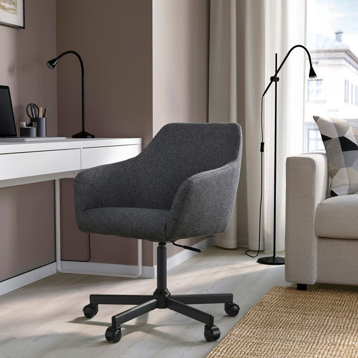 Ikea TOSSBERG / MALSKÄR Swivel chair, Gunnared beige/white
