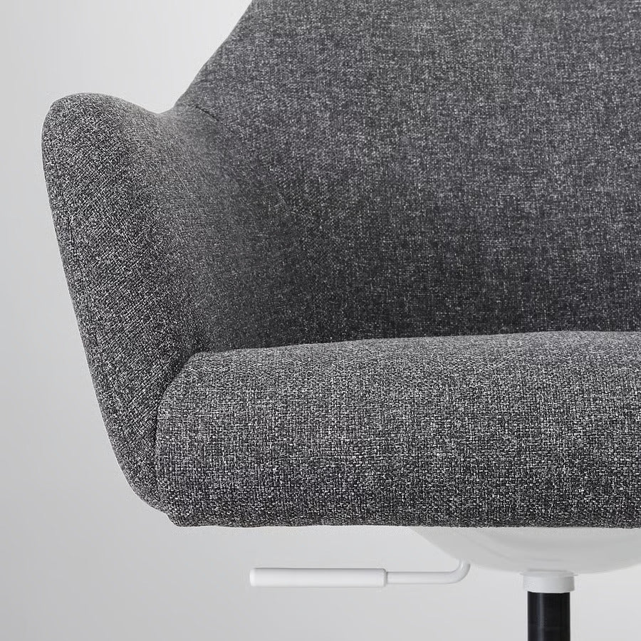 Ikea TOSSBERG / MALSKÄR Swivel chair, Gunnared beige/white