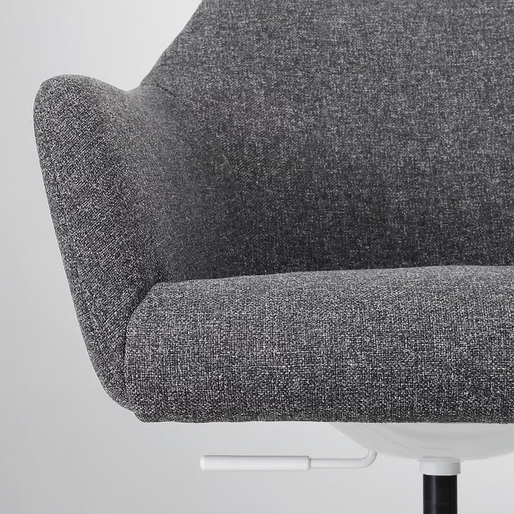 Ikea TOSSBERG / MALSKÄR Swivel chair, Gunnared beige/white