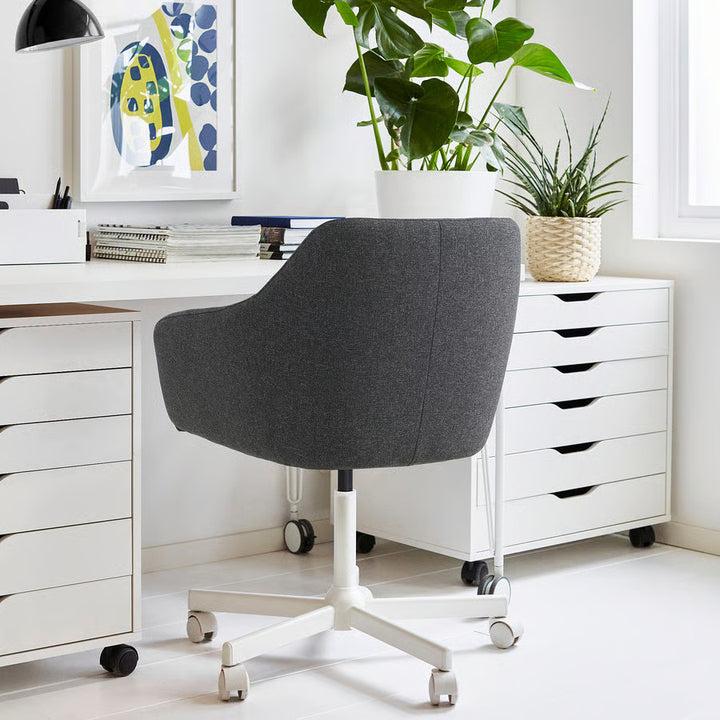 Ikea TOSSBERG / MALSKÄR Swivel chair, Gunnared beige/white