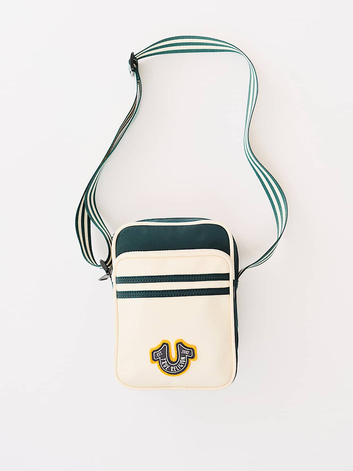 TRUE RELIGION COLLEGIATE SLING BAG