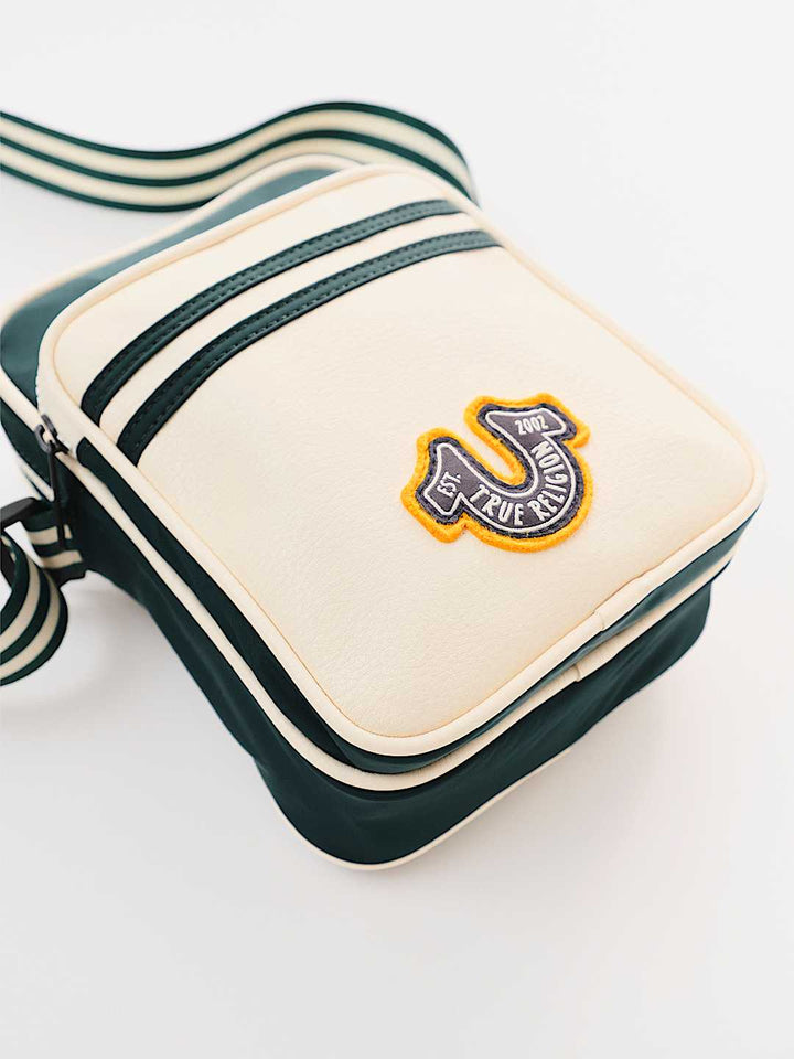 TRUE RELIGION COLLEGIATE SLING BAG