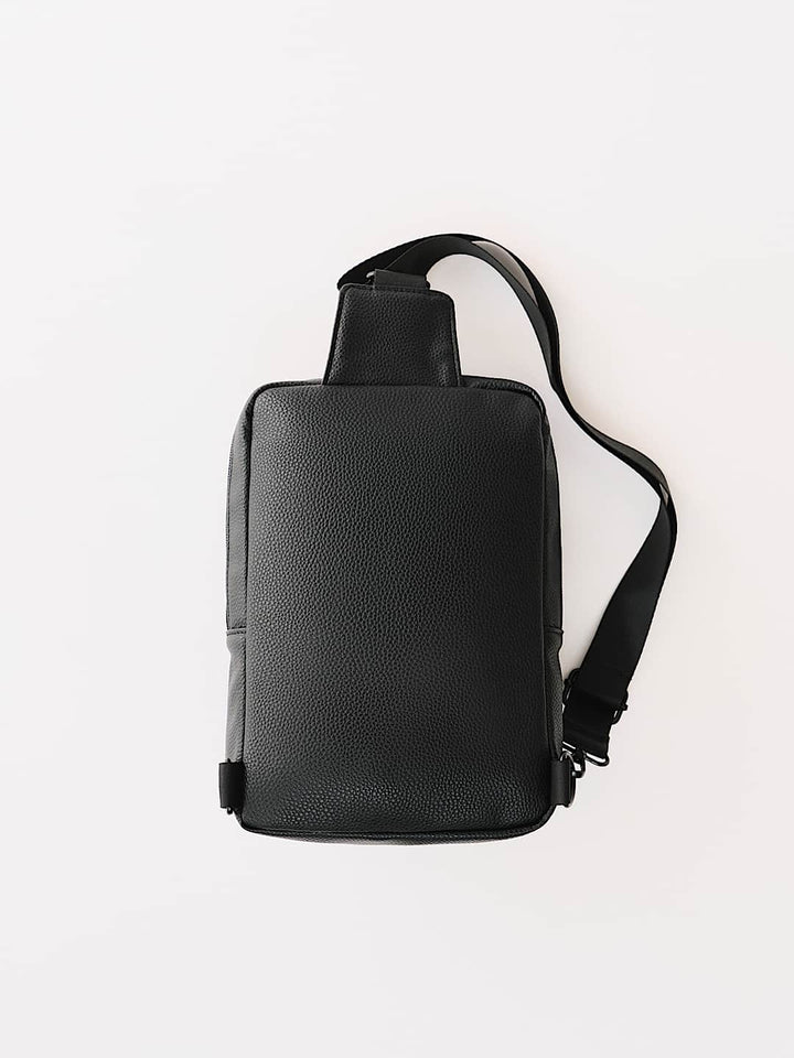 TRUE RELIGION METAL CLASP LOGO SLING BAG
