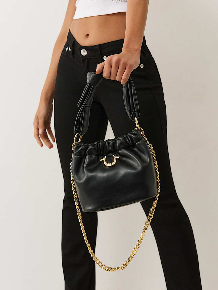 TRUE RELIGION NEW ARRIVALS HORSESHOE BUCKET BAG