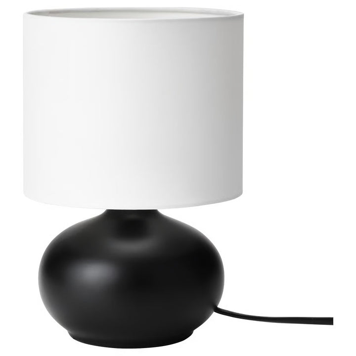IKEA TVÄRFOT Table lamp, black/white