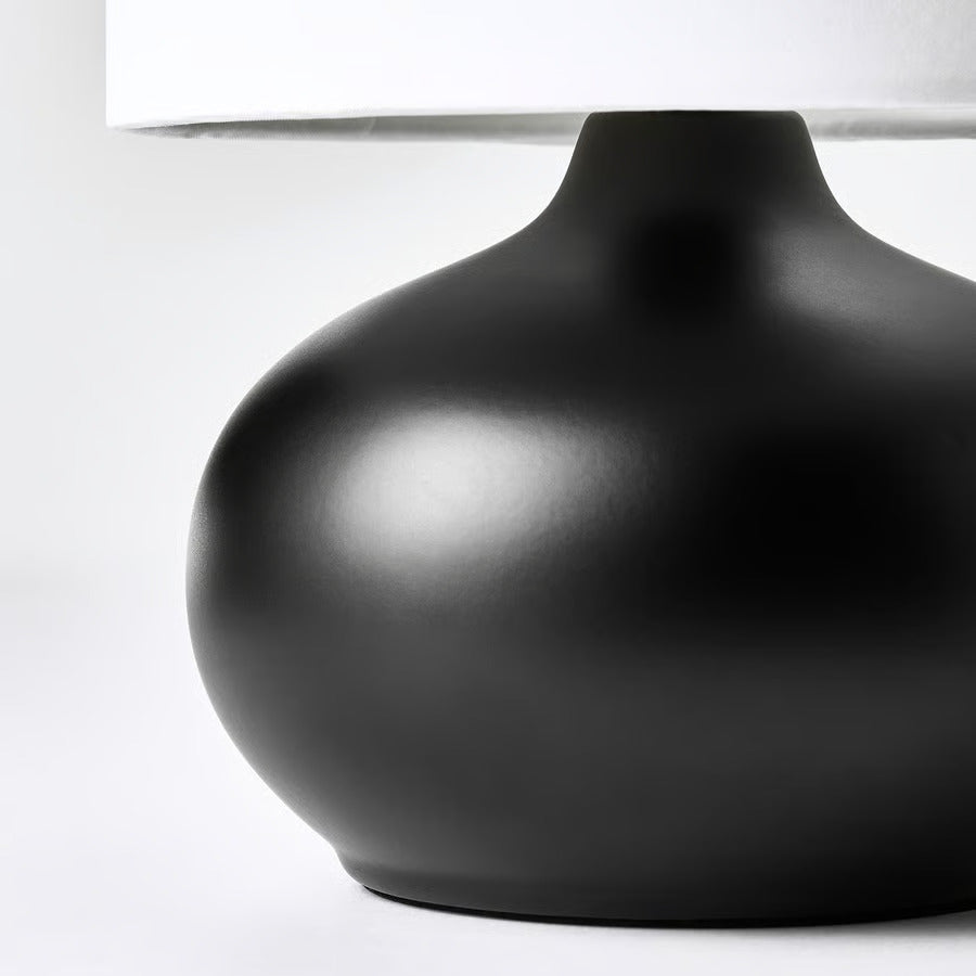 IKEA TVÄRFOT Table lamp, black/white