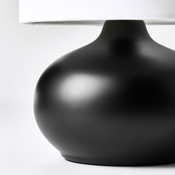 IKEA TVÄRFOT Table lamp, black/white