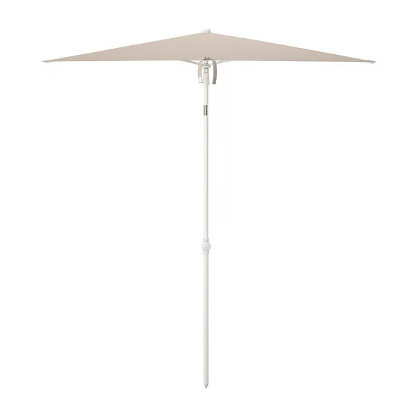 IKEA TVETÖ Umbrella, tilting/gray-beige white, 70 7/8x57 1/8 "