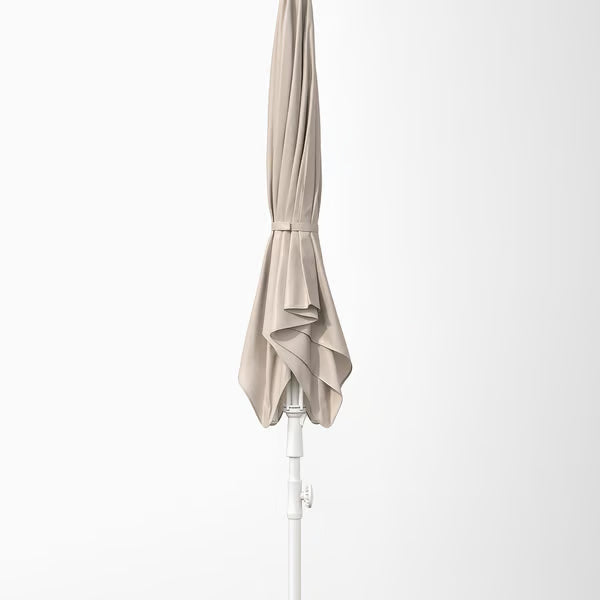 IKEA TVETÖ Umbrella, tilting/gray-beige white, 70 7/8x57 1/8 "