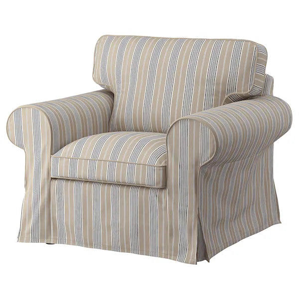 IKEA UPPLAND Armchair, Karlshov beige/multicolor