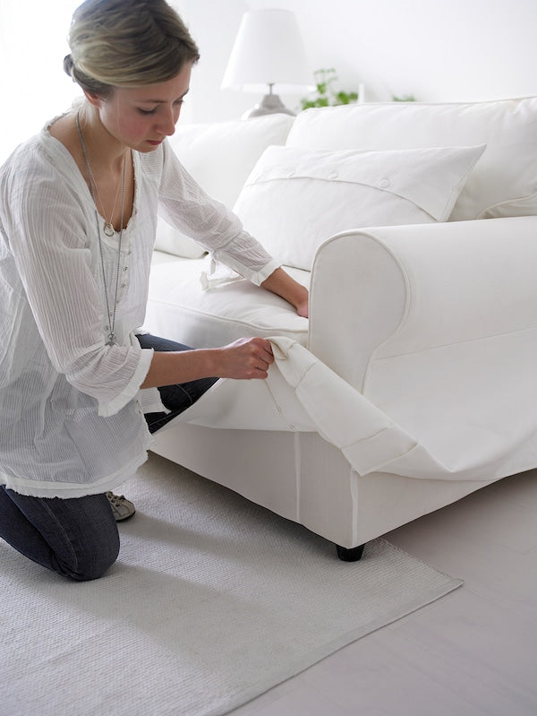 IKEA UPPLAND Sectional, 4-seat corner, Blekinge white