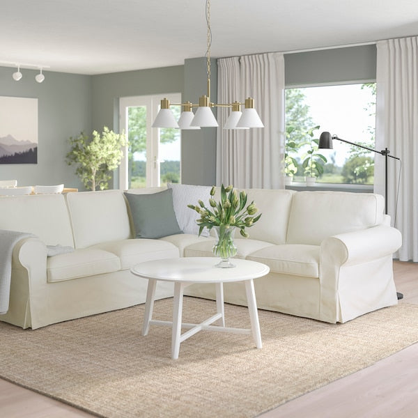 IKEA UPPLAND Sectional, 4-seat corner, Blekinge white