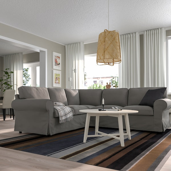IKEA UPPLAND Sectional, 4-seat corner, Hakebo dark gray
