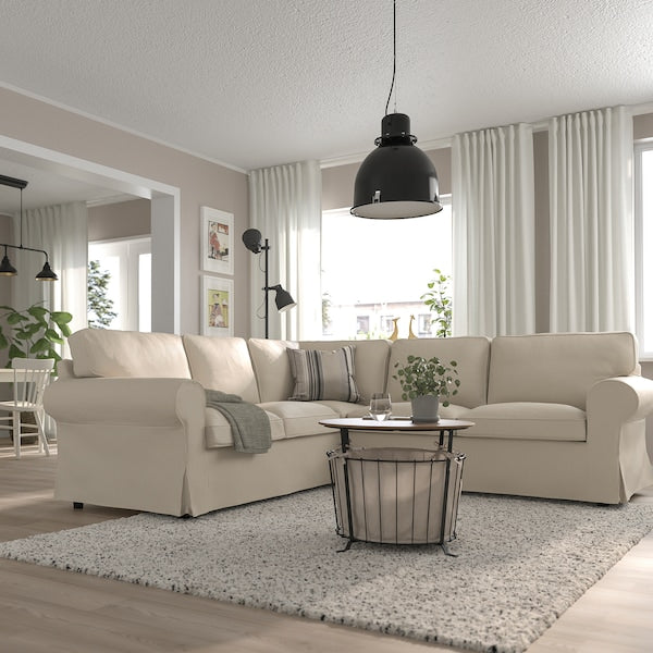 IKEA UPPLAND Sectional, 4-seat corner, Kelinge beige