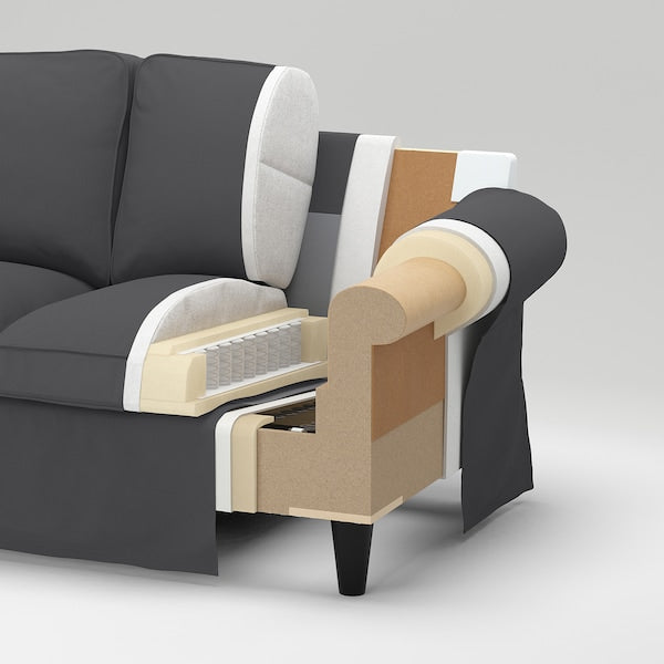 IKEA UPPLAND Sectional, 4-seat corner, Kelinge rust