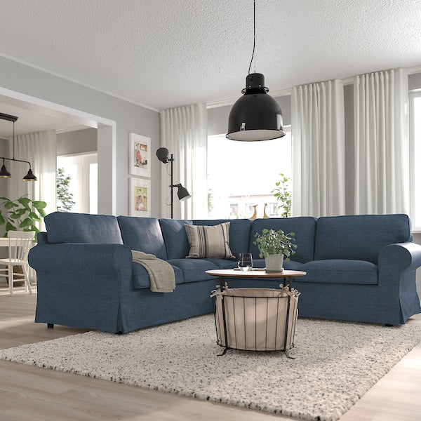 IKEA UPPLAND Sectional, 4-seat corner, Kilanda dark blue