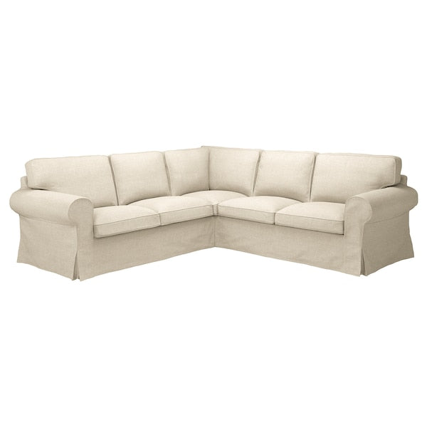 IKEA UPPLAND Sectional, 4-seat corner, Kilanda light beige