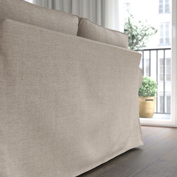 IKEA UPPLAND Sectional, 4-seat corner, Kilanda light beige