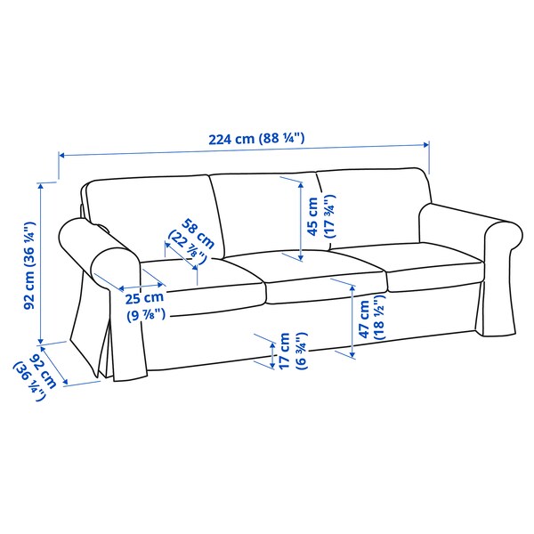 IKEA UPPLAND Sofa, Kelinge rust