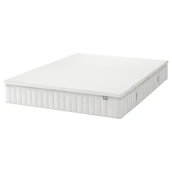 IKEA Mattress and mattress pad, medium firm white/Nordberget white, Queen