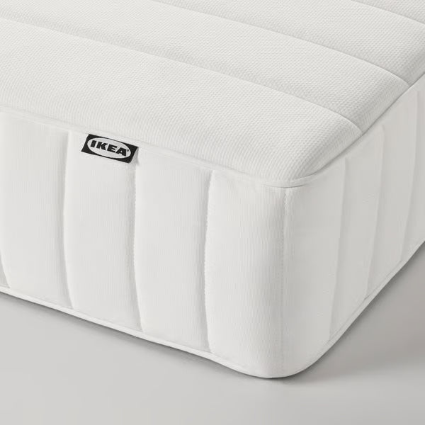 IKEA VALEVÅG Pocket spring mattress, medium firm/white, King
