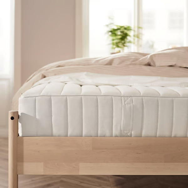 IKEA VALEVÅG Pocket spring mattress, medium firm/white, King