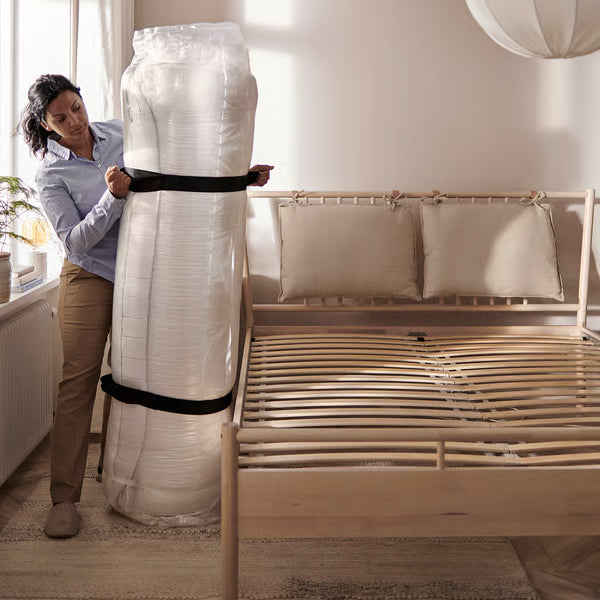 IKEA VALEVÅG Pocket spring mattress, firm/white, King
