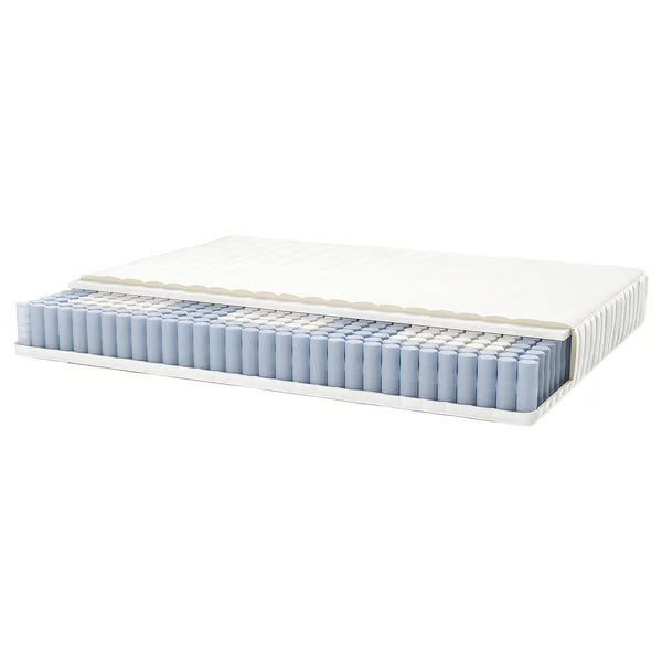 IKEA VALEVÅG Pocket spring mattress, medium firm/white, King
