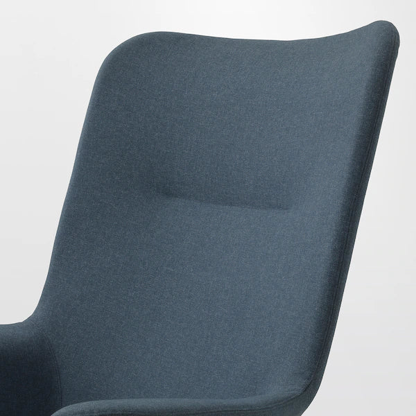 IKEA VEDBO High back armchair, Gunnared blue