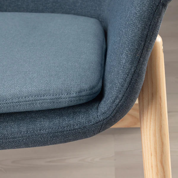 IKEA VEDBO High back armchair, Gunnared blue