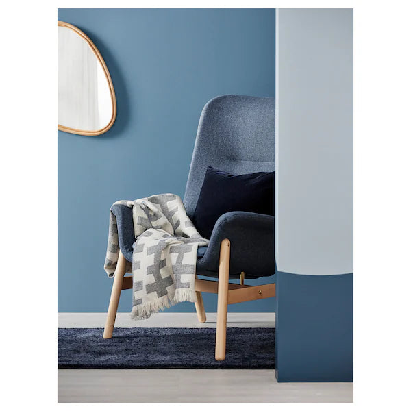 IKEA VEDBO High back armchair, Gunnared blue