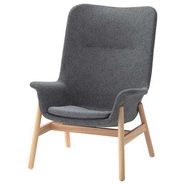 IKEA VEDBO High back armchair, Gunnared dark gray