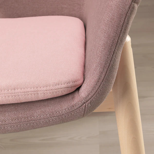 IKEA VEDBO High back armchair, Gunnared light brown-pink