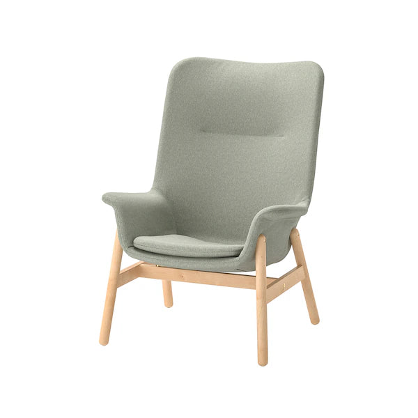 IKEA VEDBO High back armchair, Gunnared light green