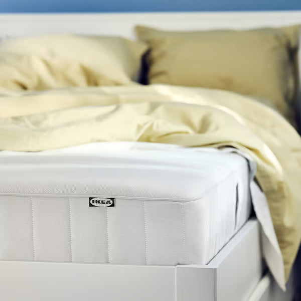 IKEA VESTERÖY Pocket spring mattress, medium firm/white, Queen