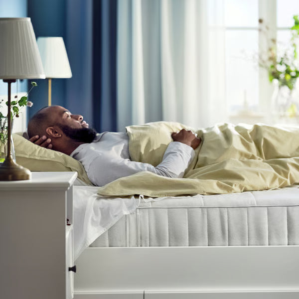 IKEA VESTERÖY Pocket spring mattress, medium firm/white, Queen