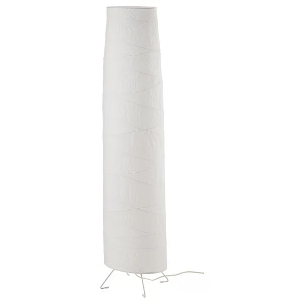 IKEA VICKLEBY Floor lamp, white/handmade, 54 "