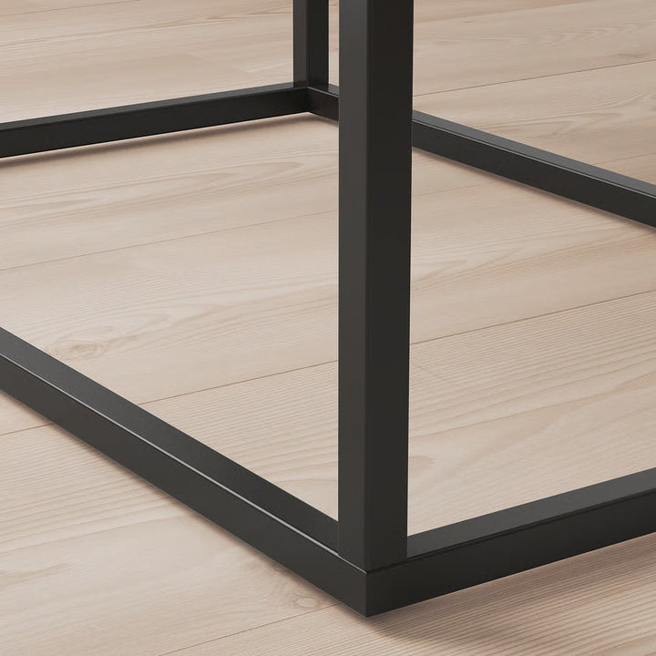 IKEA VIKHAMMER Nightstand, black, 23 5/8x15 3/8 "