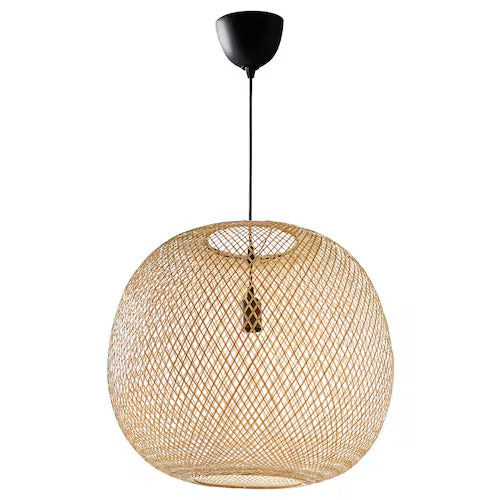 IKEA  VINDÖGA Pendant lamp, bamboo/handmade, 20 "
