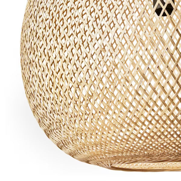 IKEA  VINDÖGA Pendant lamp, bamboo/handmade, 20 "