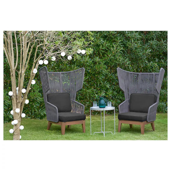 IKEA VINGSÖN Wing chair, in/outdoor, gray