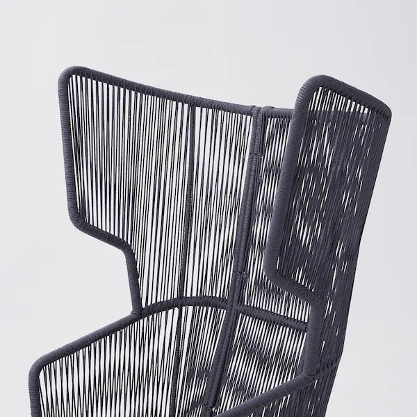 IKEA VINGSÖN Wing chair, in/outdoor, gray