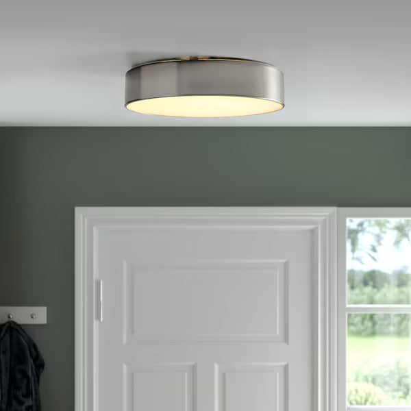 IKEA VIRRMO LED ceiling lamp, nickel plated, 14 " 800 Lumen