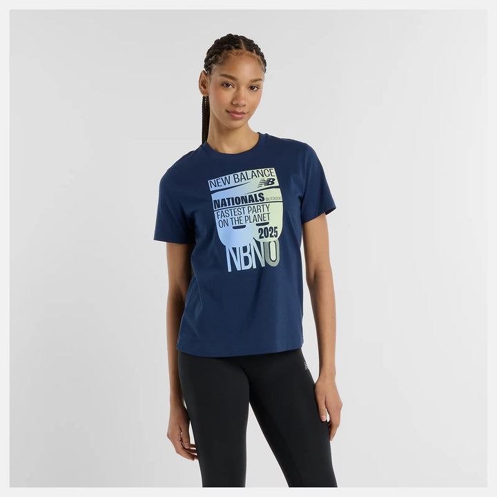 New balance NB Nationals Outdoor Net Logo T-Shirt