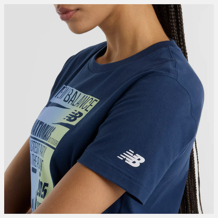 New balance NB Nationals Outdoor Net Logo T-Shirt